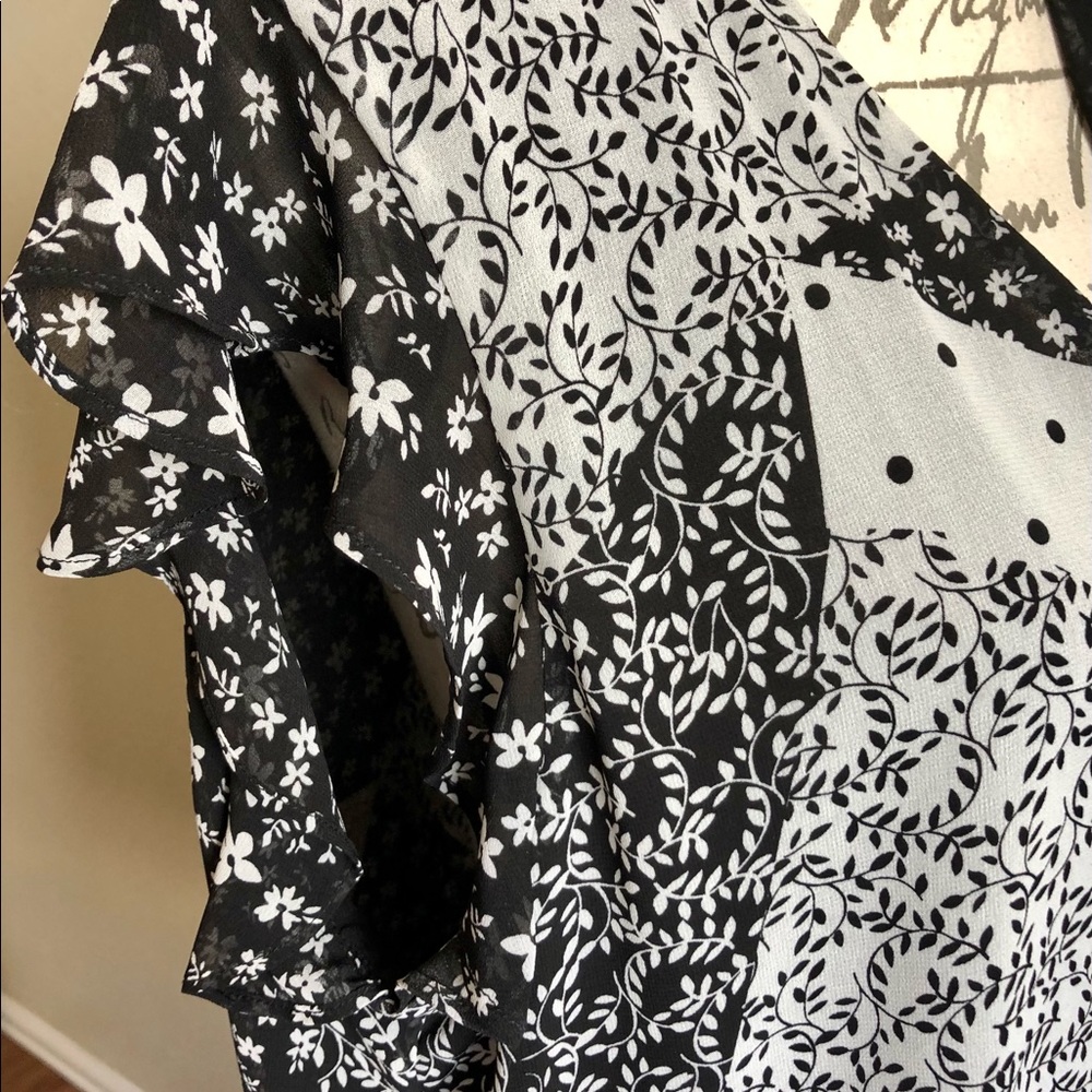 Calvin Klein Patchwork Mix Print Top - image 6